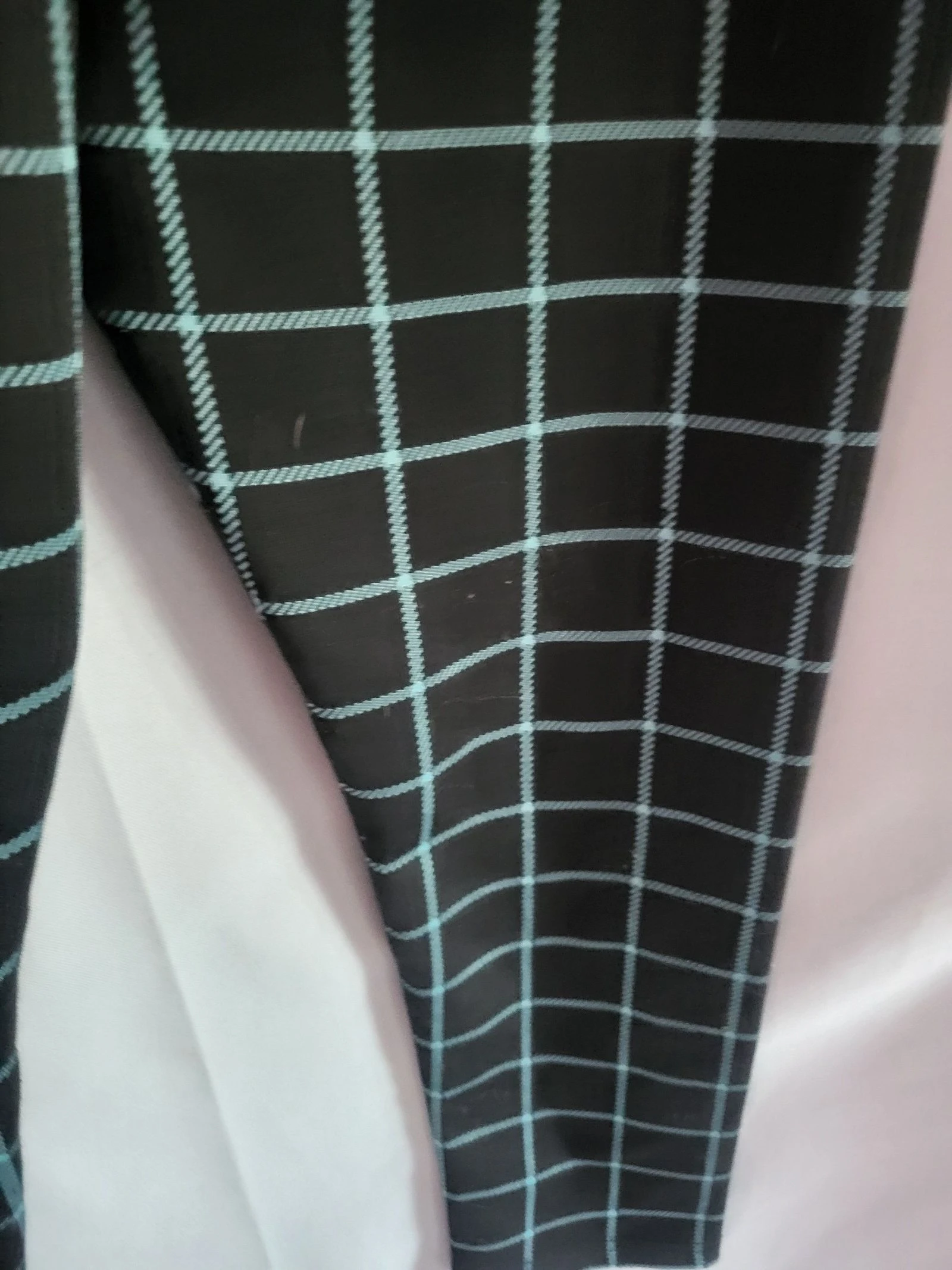 Pantalon à carreaux noir  – photo 3